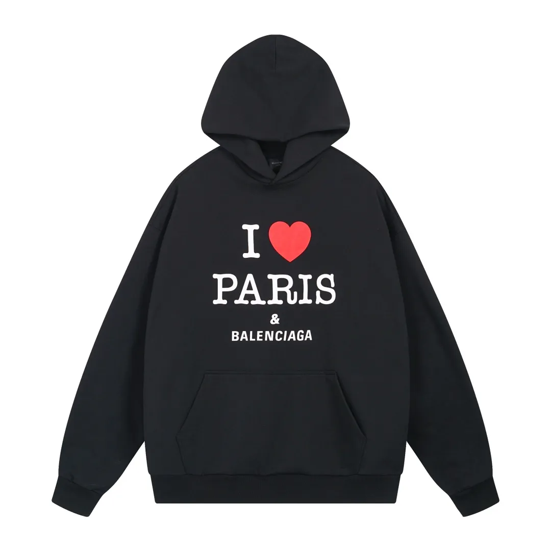 【 . Quality】BALENCI*GA/ .SS 24 New Arrival， I Love Paris& Balenciaxx . . Authentic ， ！ ZP 。 460 ， . ， ，。 。 . ， 。 OS . Same Style ：BL 238908 :：Black Size：XS S M L